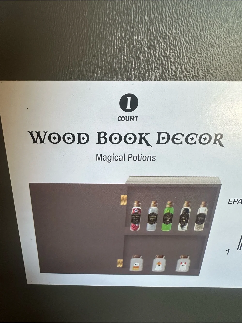Target Bullseye Magical Potions Decorative Book Box - Gray and Gold